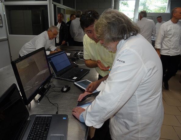 Michel BELIN, célèbre pâtissier-chocolatier et Olivier FAIVRE
