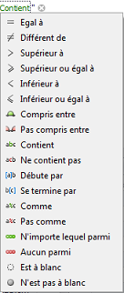  Editeur de filtres logiciel de gestion par affaire Biloba, ERP Biloba