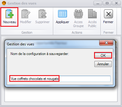 Editeur de filtres logiciel de gestion par affaire Biloba, ERP Biloba