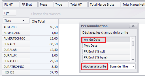 Module BI, tableaux de bord, ERP Biloba, logiciel Biloba