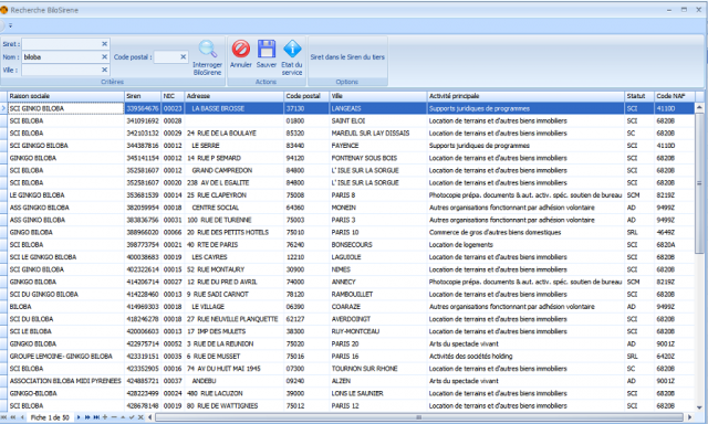 Fiabilisez les données saisies dans Biloba avec le BiloSirene