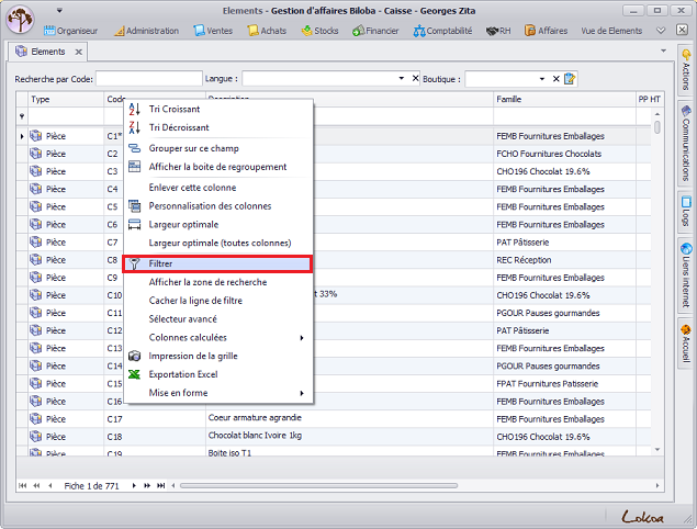 Des vues personnalisées dans Biloba, zoom sur l’éditeur de filtres