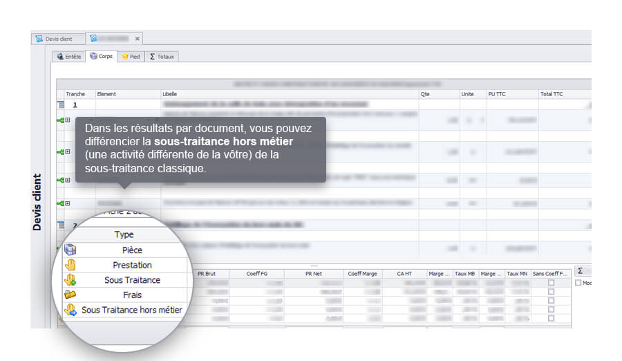 Capture d'écran Biloba nouveau type de sous-traitance